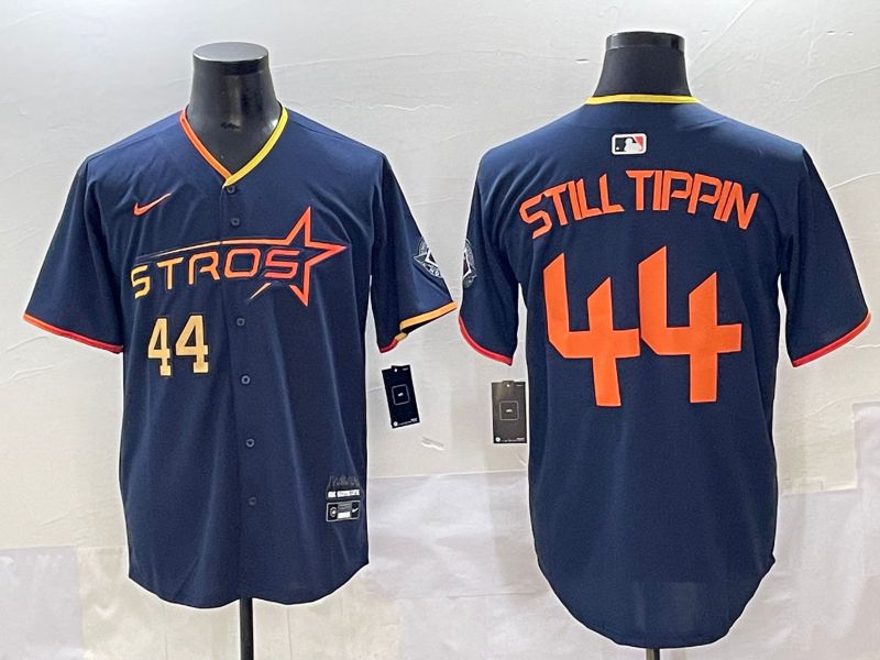 Men 2025 Houston Astros 44 Still Tippin Blue Three generations Joint Name Nike MLB Jersey style 4
